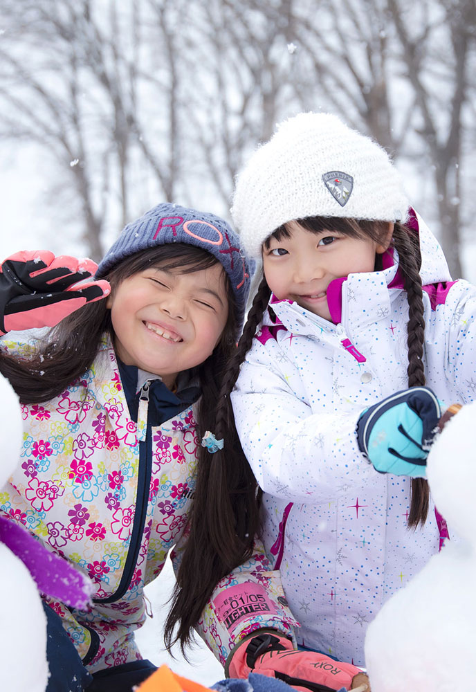 ミニ雪だるま作り