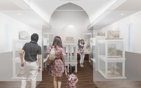 雪像模型展示エリア